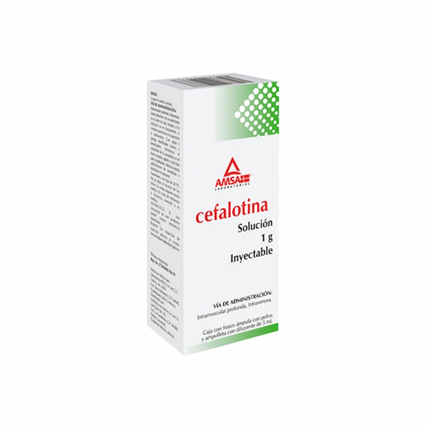 Ams Cefalotina 1 Gr Fa 5 Ml